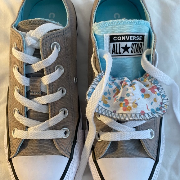 Converse Shoes Converse Double Tongue Lace Up Canvas Sneakers Poshmark
